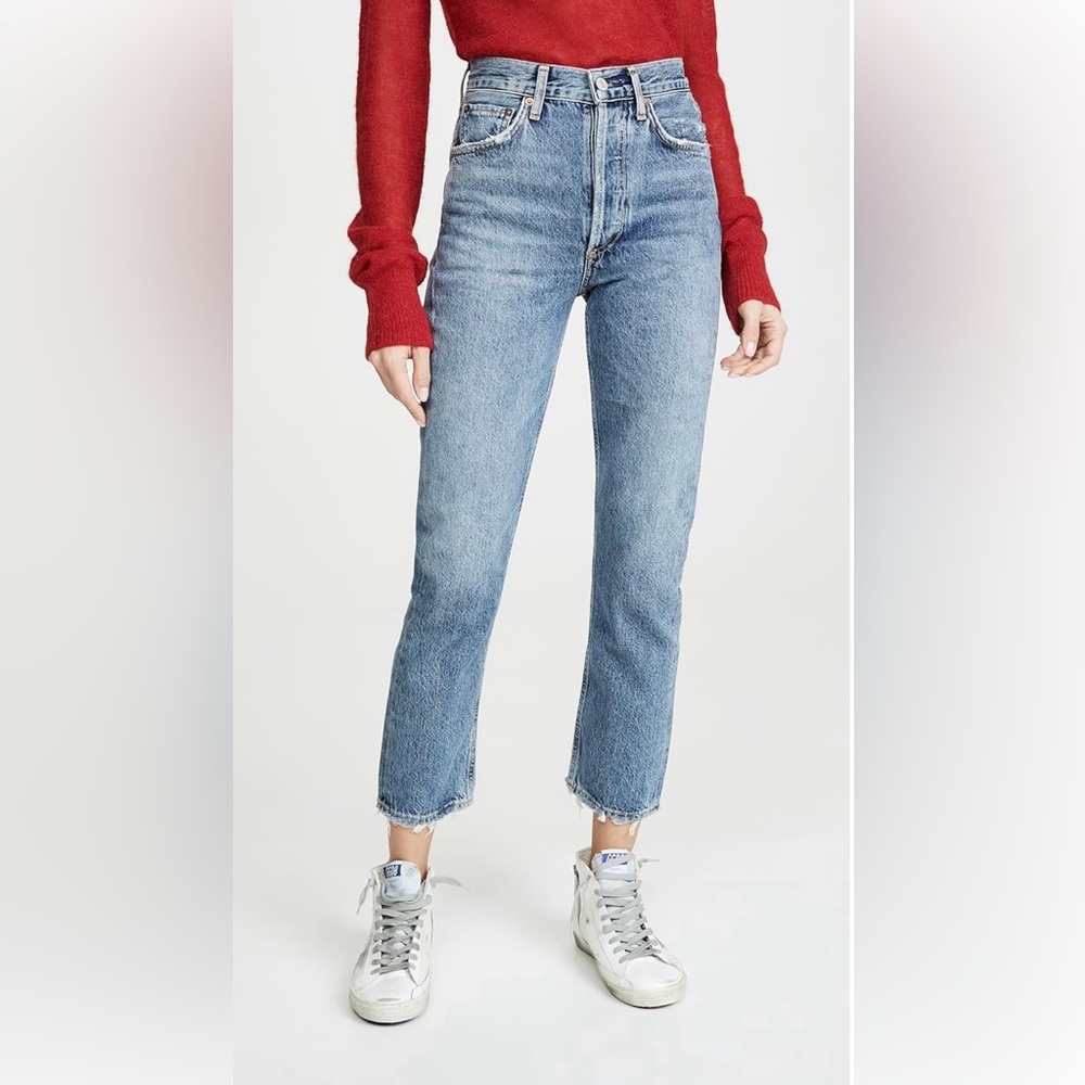 Agolde Riley high rise crop jeans